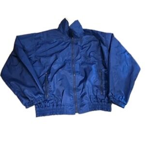 Vtg 90s Nabisco Jacket Mens XL Blue White Windbreaker Corporate Promo Advertisin